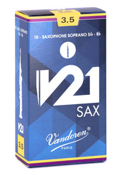 Caña Saxo Soprano Vandoren V21 SR80 - caja x 10 unds